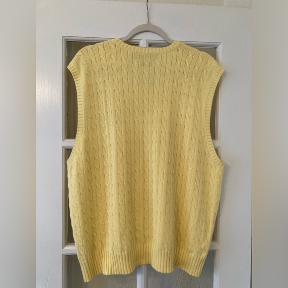 Vintage Polo by Ralph Lauren yellow sweater vest - Picture 6 of 10